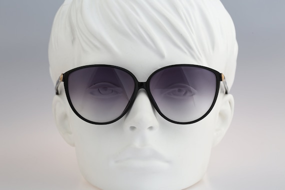 Silhouette M 1709 Vintage 80s Oversized Black Cat Eye Sunglasses Women NOS Etsy