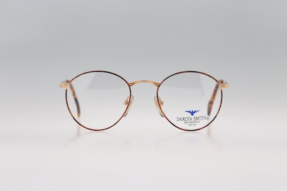 NEW Vtg retro Dakota smith Tortoise shell round sunglasses VINTAGE DAKOTA SMITH ROUND TORTOISE SHELL GOLD TONE DESIGN  main image 2