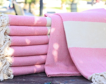 Personalized Turkish Beach Towel: Embroidered Bachelorette Gift