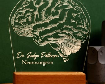 Doctor Led Desk Lamp, PA Surgeon Neurologist Cardiologist Thank You Gift, Medical Student Medicine Sign Graduation Appreciation Keepsake