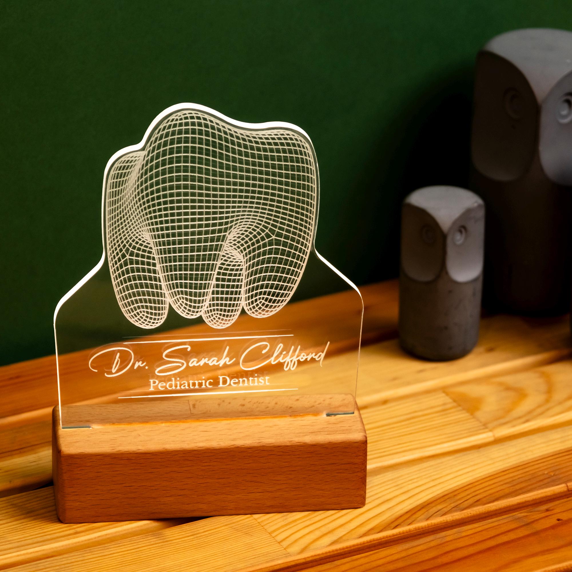 Dentist Led Desk Tooth Lamp, Doctor Surgeon Orthodontist Thank You Gift ...