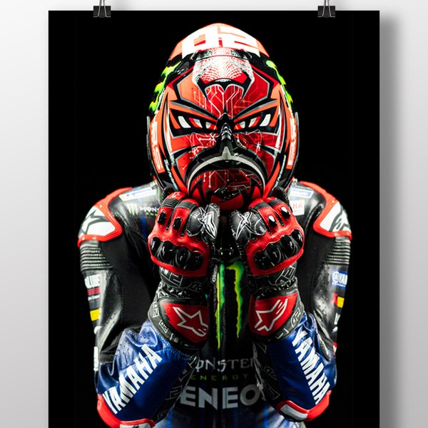 Affiche / Poster - Fabio Quartararo MotoGP Concentration