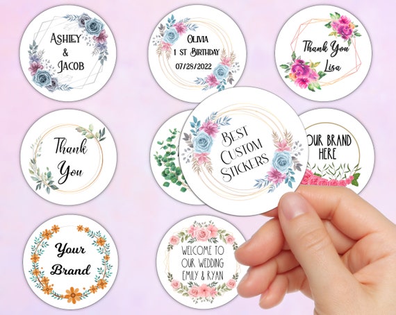 200pcs,Customized Wedding Stickers, Invitations Seals, Favors Labels, Add  Your Logo, Picture, Text, Personalised, Custom Sticker - AliExpress