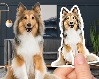 Custom Sticker - Pet Cartoon Portrait | High Quality - Picture Decal | Save Your Best Photo Sticker in Cartoon