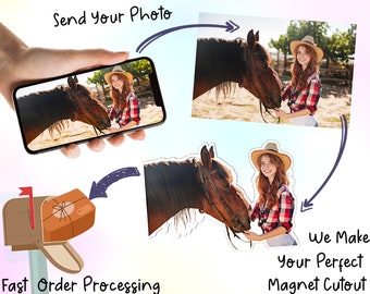 Best Custom Magnet | High Quality - Fridge Magnetic Photo Gift | Save Your Best Pet Photo Magnet