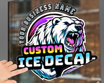 Vinilo adhesivo transparente a todo color para ventanas: imprime tu logotipo o diseño. Adhesivo permanente transparente e impermeable para escaparates. Tinta UV. Personalizado.