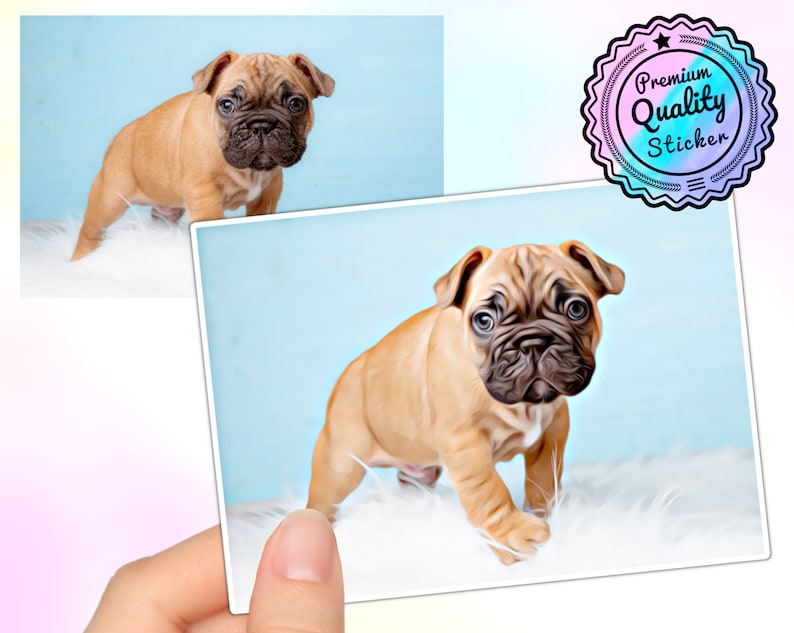 custom cut out sticker photo sticker cartoon good vibes sticker comic meme label bumper decal car funny personalized sticker customized wedding fun kids decoration christmas birthday grade high school turn your cat pet stickers portrait waterproof