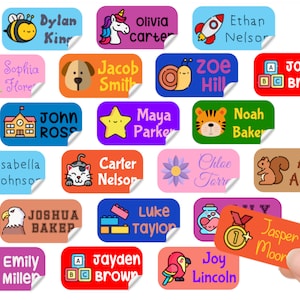 16/30/50/100 X Personalized Name Labels Perfect Kids Daycare and