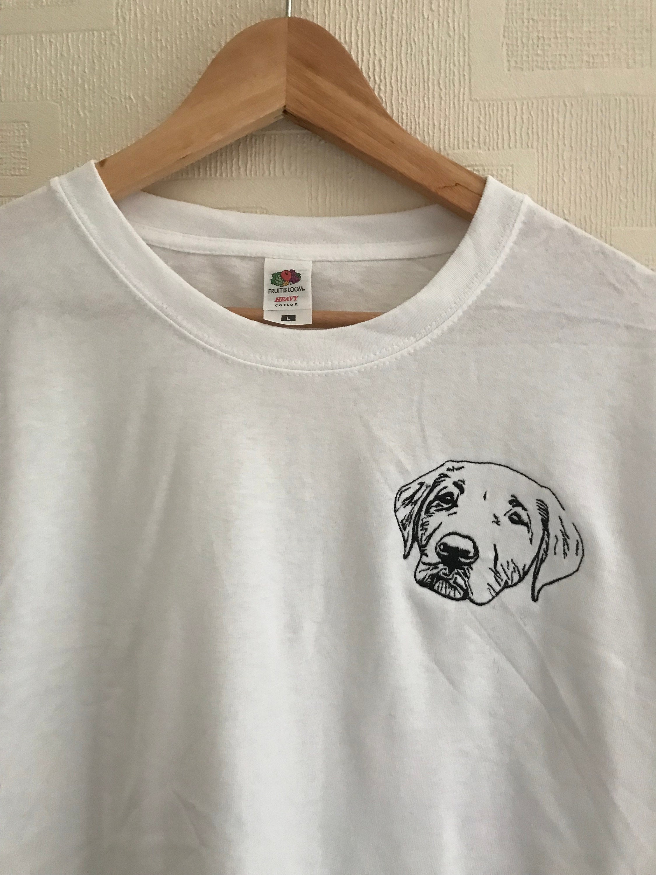 Discover Personalised Pet Dog Cat Face Portrait Tshirt