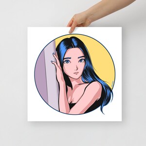 LOONA Go Won Anime / Manga Póster Mate 이달의 소녀 / 고원 포스터