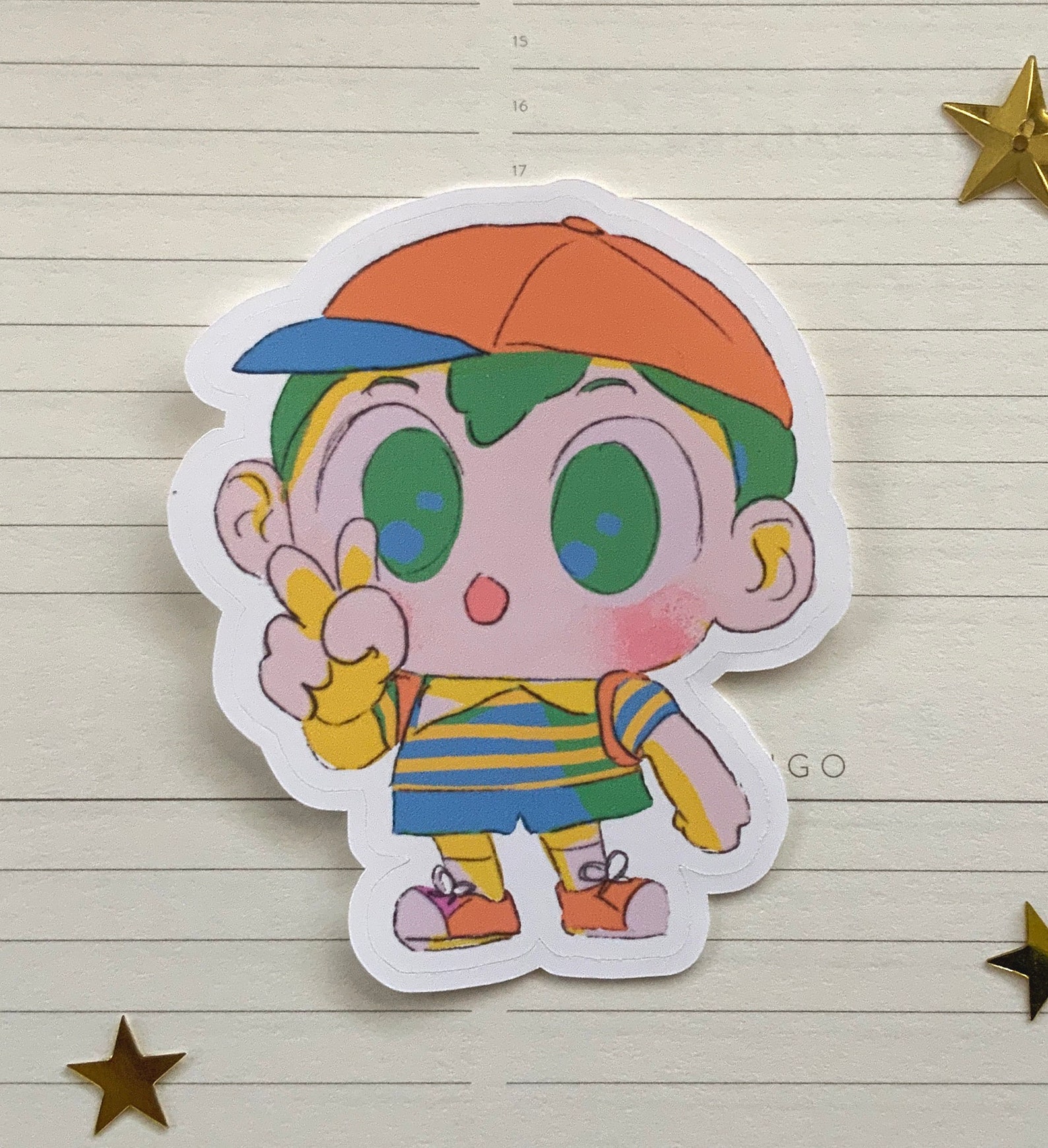 EARTHBOUND MATTE STICKERS, Vinyl Stickers, Mother 2, Ness, Paula, Jeff ...
