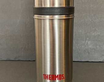 Vintage Stainless Steel Quart Size Thermos Vacuum Bottle in Very Good Condition