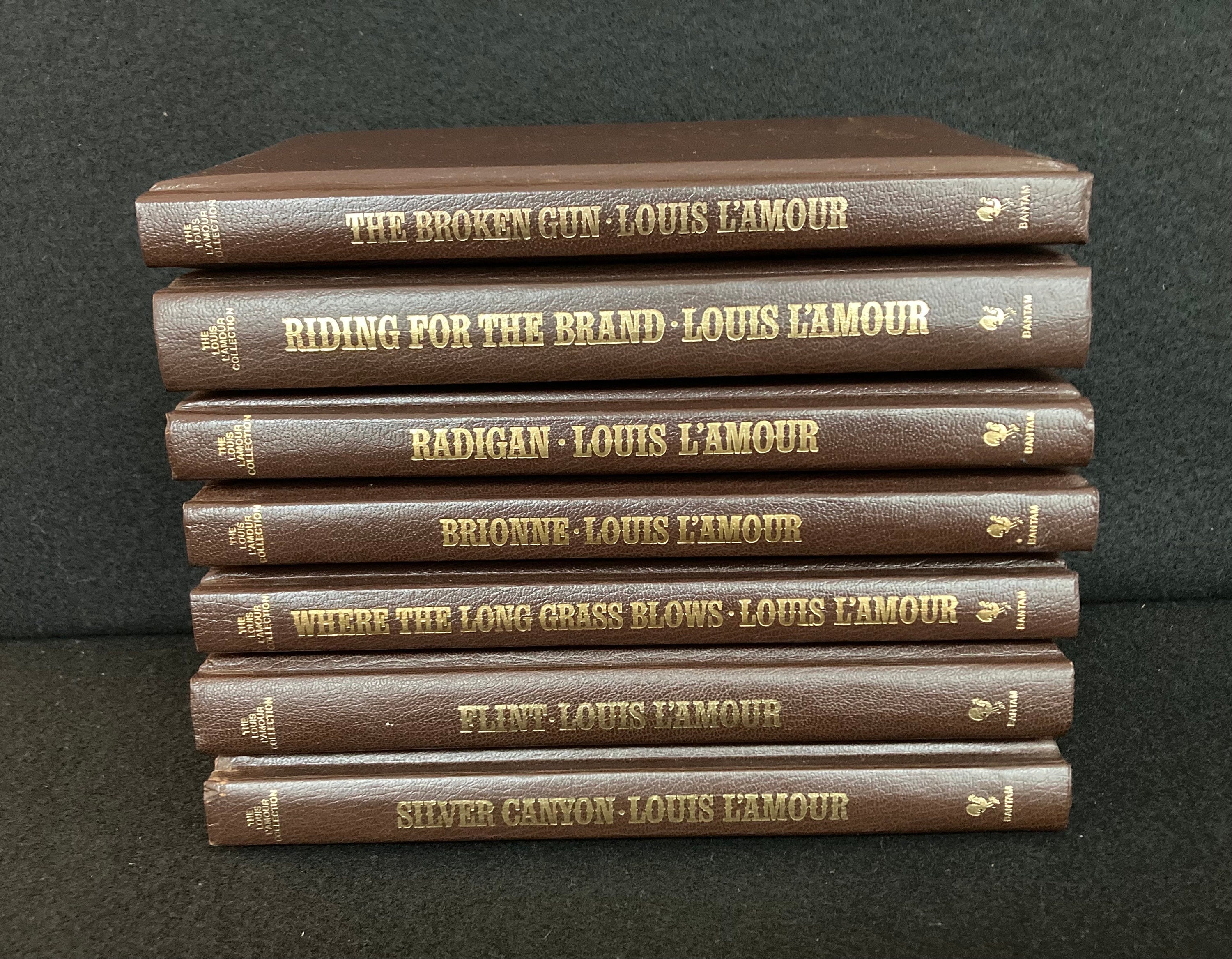 Louis L'amour Collection Set of 7 Volumes Leatherette Hardcover Books ...
