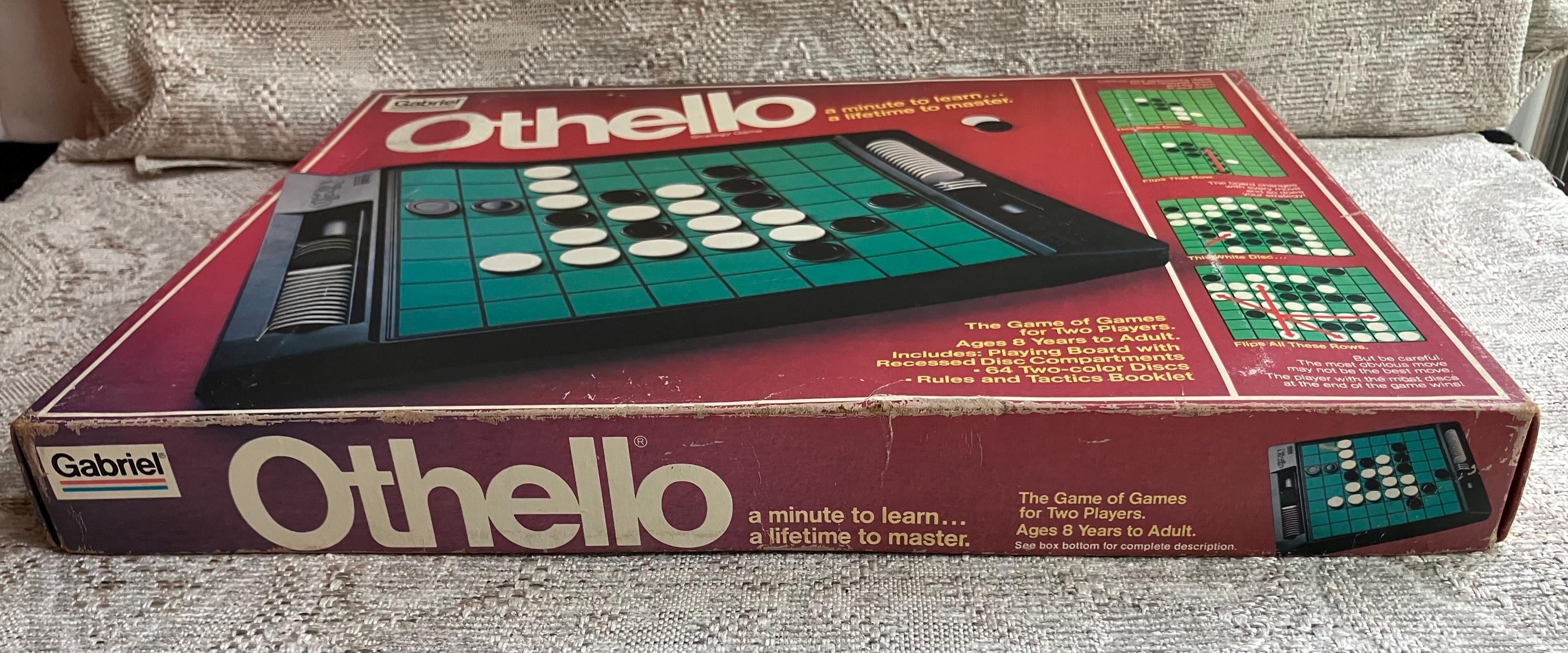 Vintage Othello Board Game: 1981 Gabriel Industries Strategy Game
