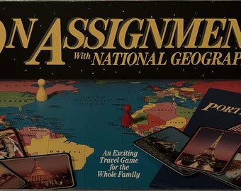 Vintage 1990 National Geographic Board Game: New in Box, Travel Photography