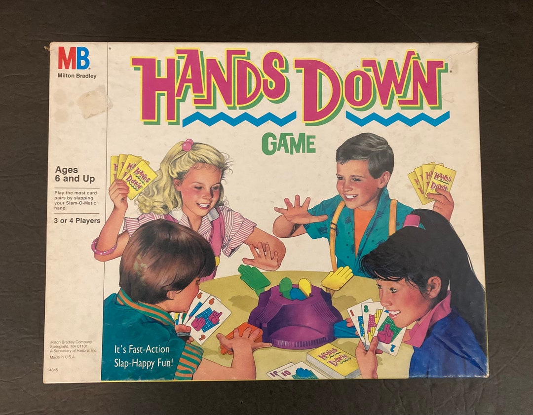 Hands Down Game by Milton Bradley From 1987 Fastaction Etsy