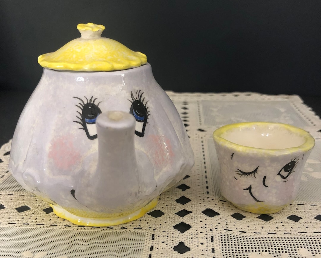 Mrs. Potts and Chip Teapot Set From the Beauty and the Beast Etsy
