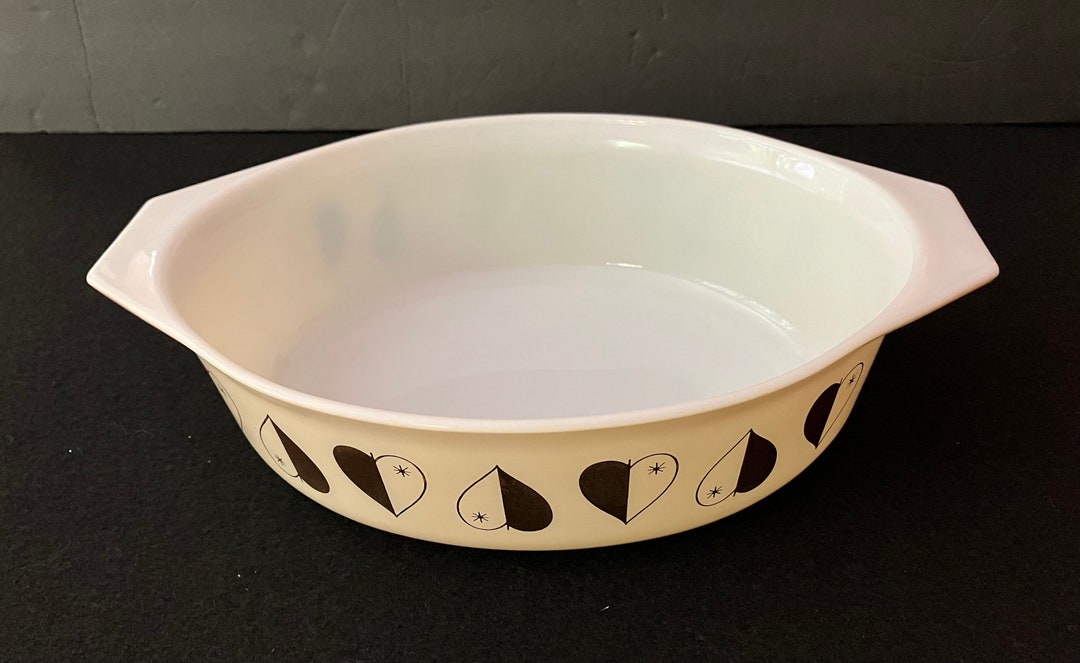 Vintage 1958 Pyrex Golden Hearts Baking Casserole Dish, 2 1/2 Quart ...