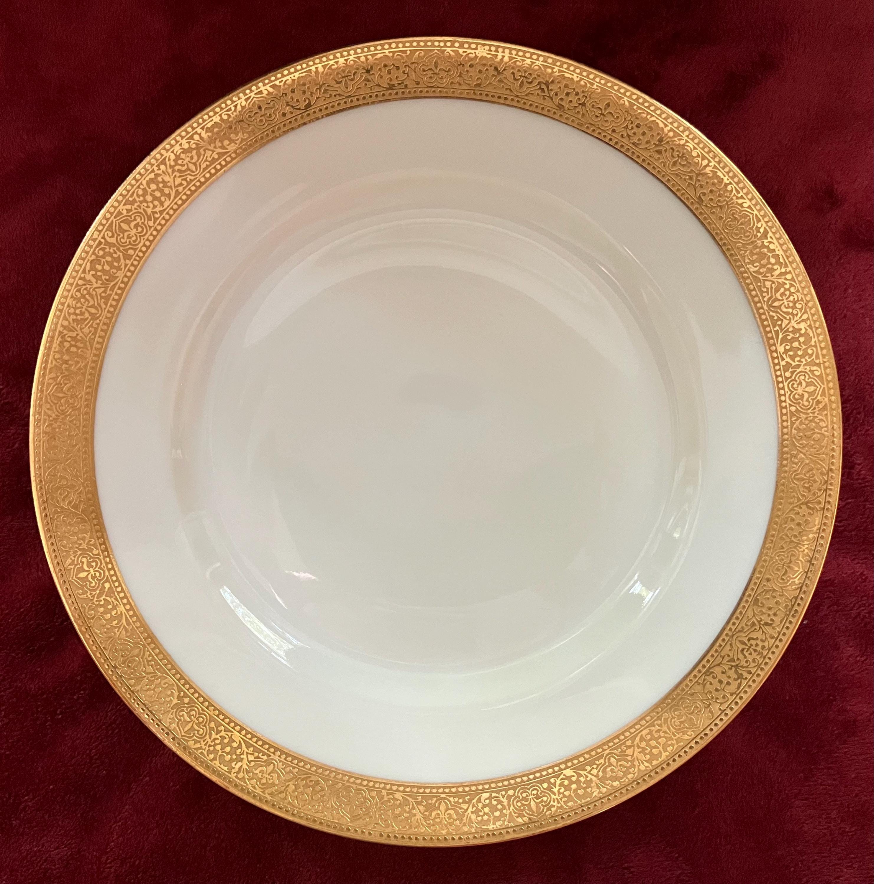 Antique Theodore Haviland Limoges France Porcelain, Wide Gold