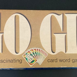 Vintage Go Gin Card Word Game for 2 to 4 players by Ideal Toy Corporation from 1968