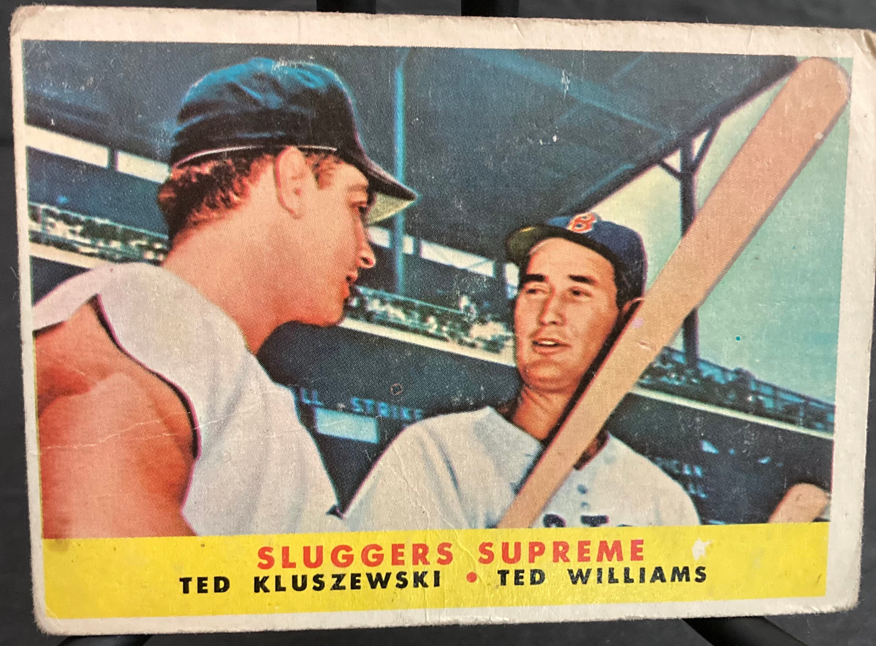 1958 Topps Baseball Card 321 Vintage Ted Williams and Ted 