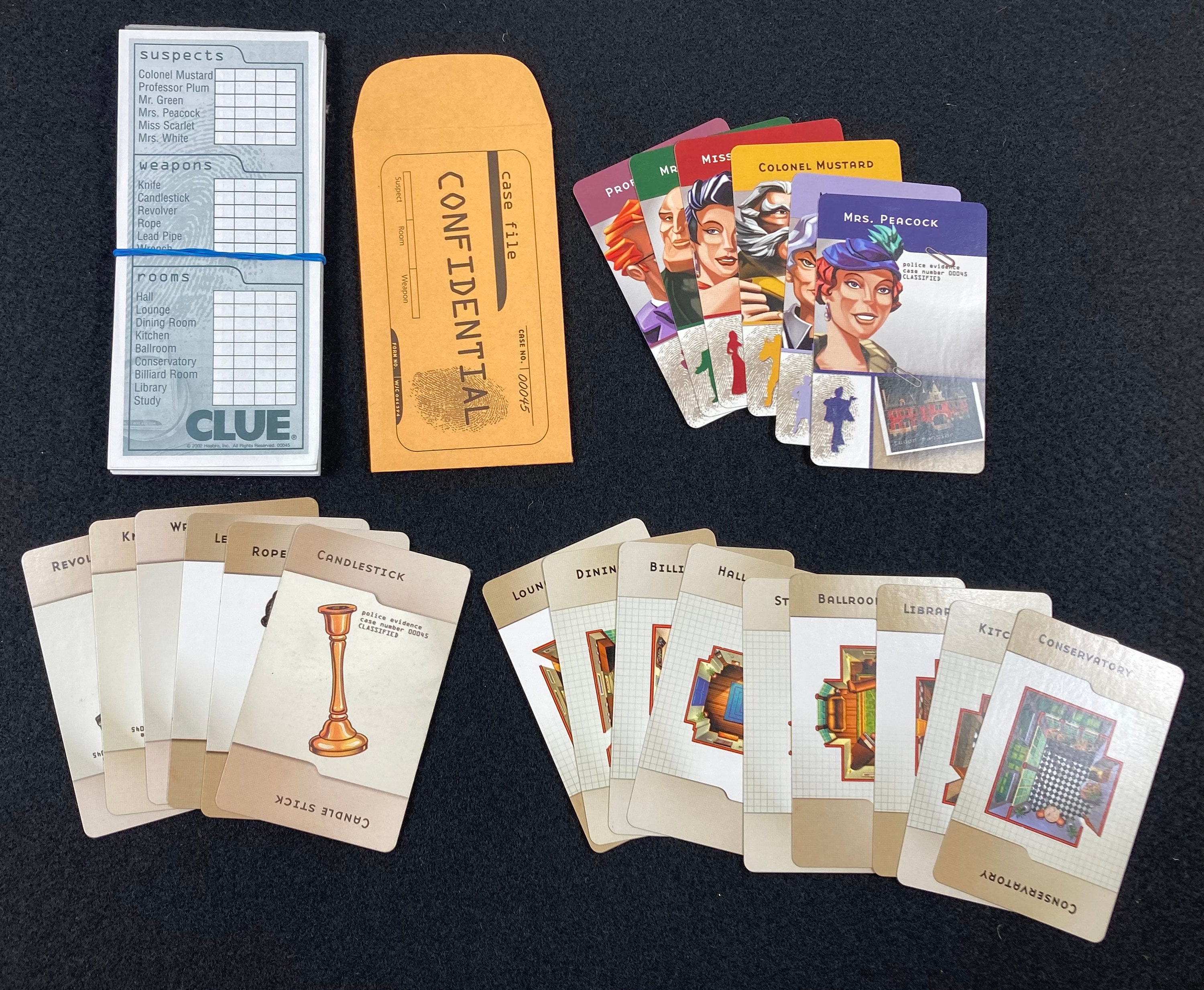 Vintage Clue, Parker Brothers Classic Detective Game No. 00045 From ...