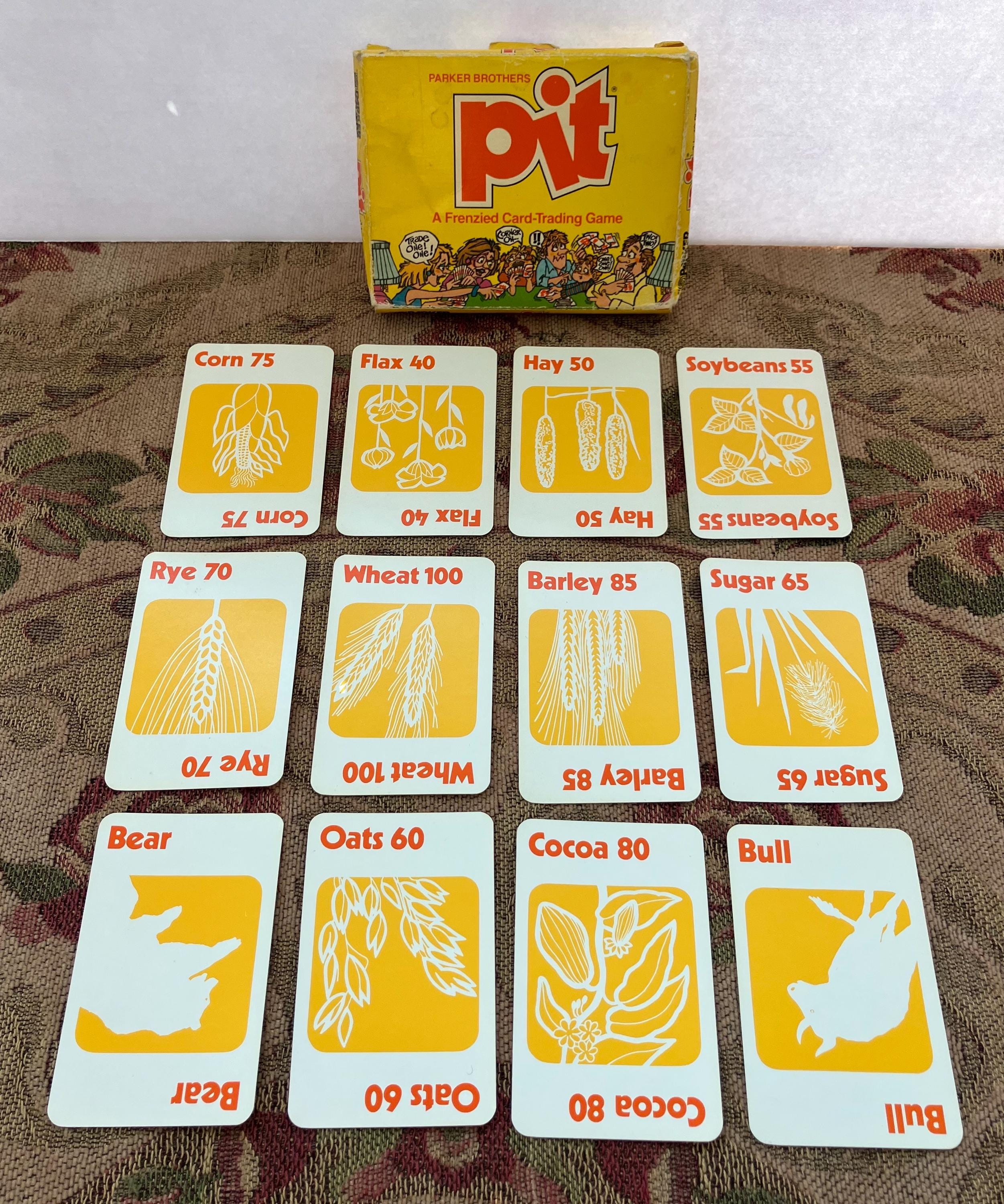 Vintage PIT Card Game - Parker Brothers 1983 - Commodities Trading