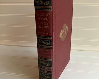 Hardcover Works of William Shakespeare, World Scope Family Library, De Luxe Edition, Edited by W. G. Clark and W. Aldis Wright, c1950's