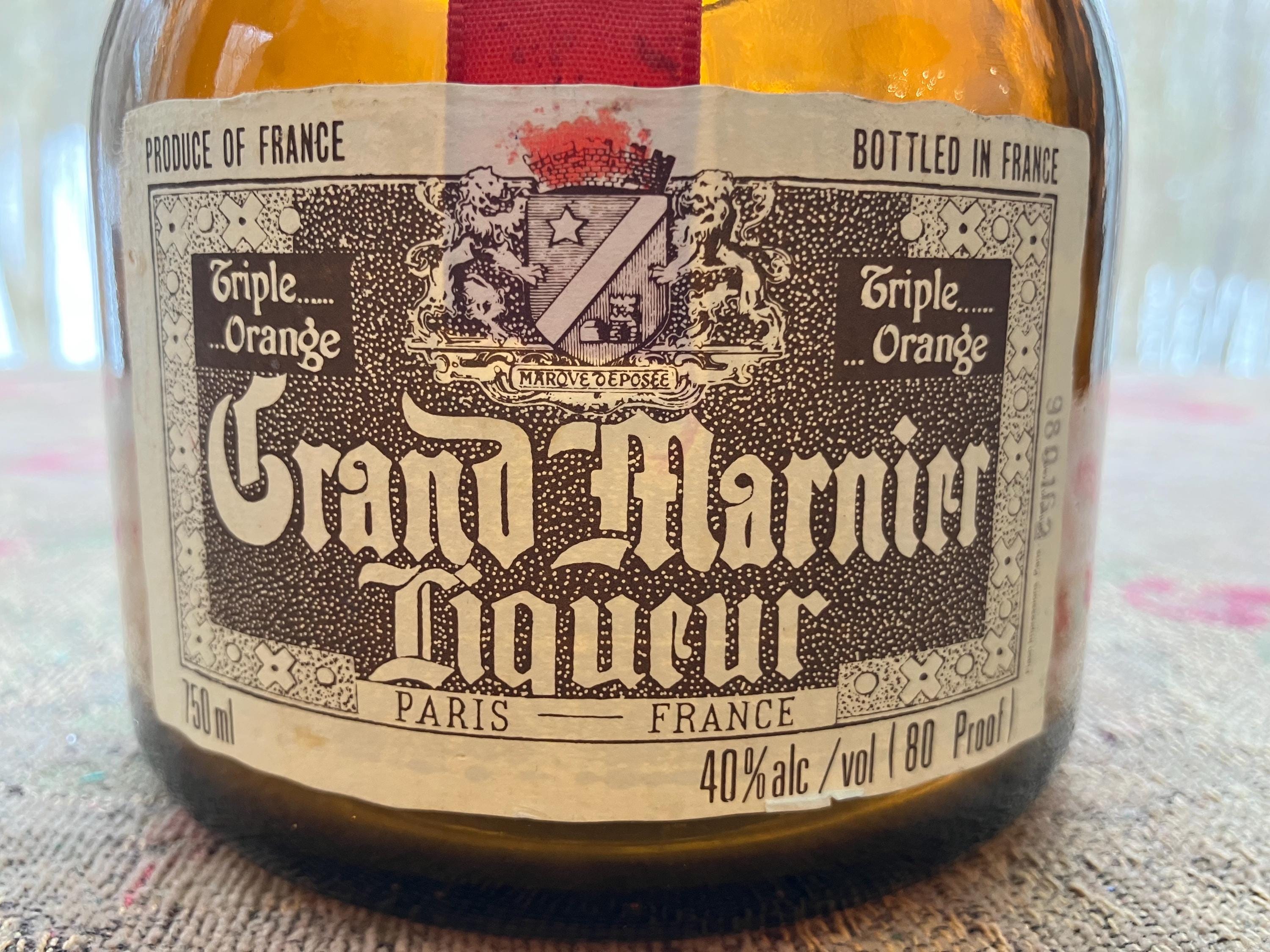 Vintage Grand Marnier Liqueur Bottle: 750ml Barware Decor - Etsy