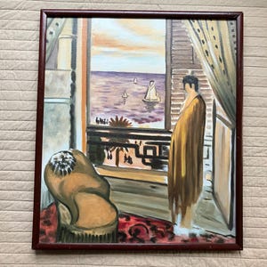 Matisse &#39;Woman at the Window&#39; Canvas Print - Framed Art Reproduction