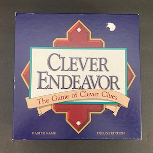 Clever Endeavor Master Game Deluxe Edition by MindGames, Inc. from 1989, The Game of Clever Clues