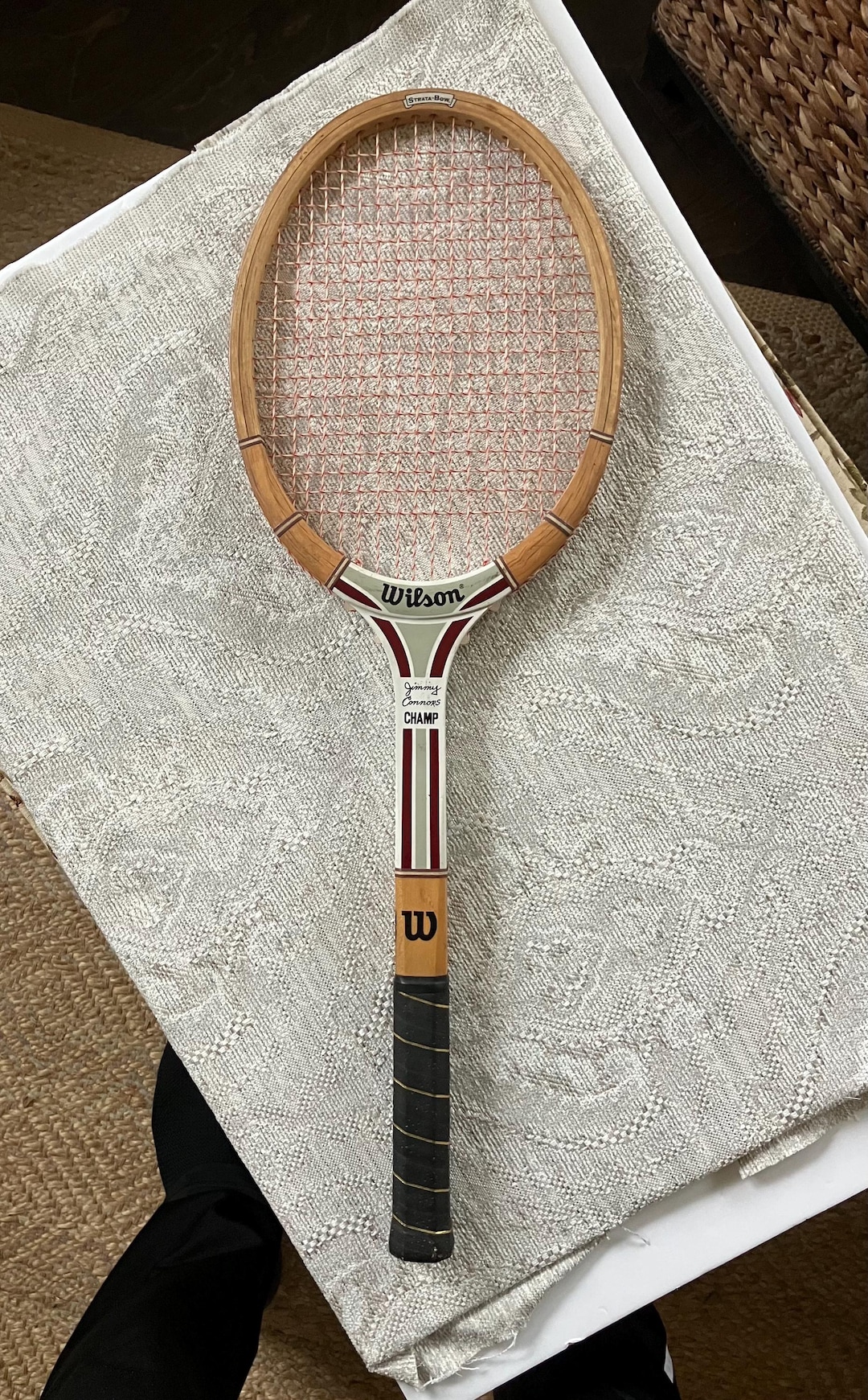 Jimmy Connors Metal Racket Wilson Jimmy Connors Vintage Tennis Racket, Champ Model, Laminated Wood ...