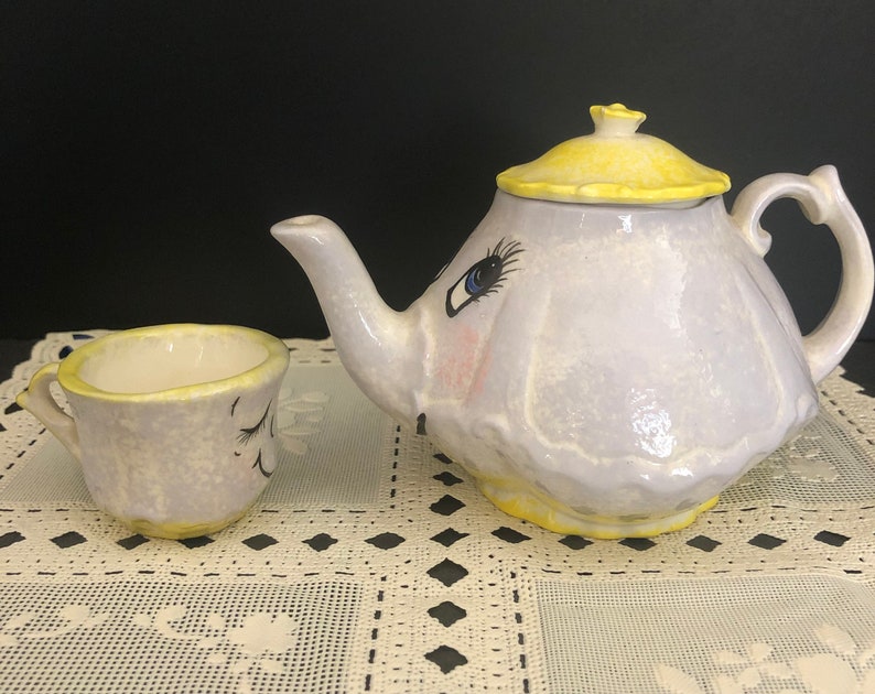 Mrs. Potts and Chip Teapot Set From the Beauty and the Beast Etsy