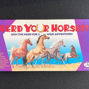 Herd Your Horses Game by Aristoplay From 2002, - Etsy