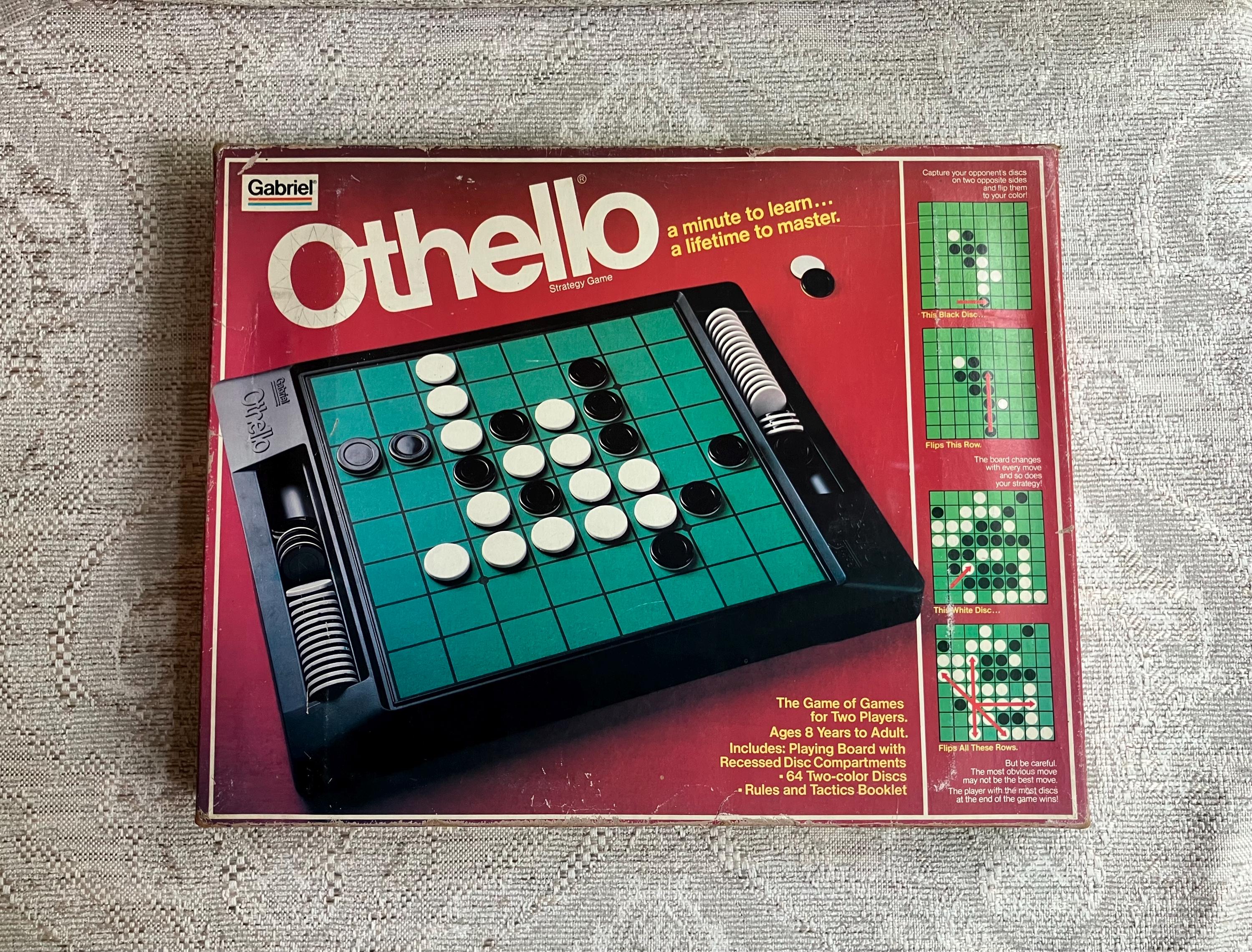 Vintage Othello Board Game: 1981 Gabriel Industries Strategy Game
