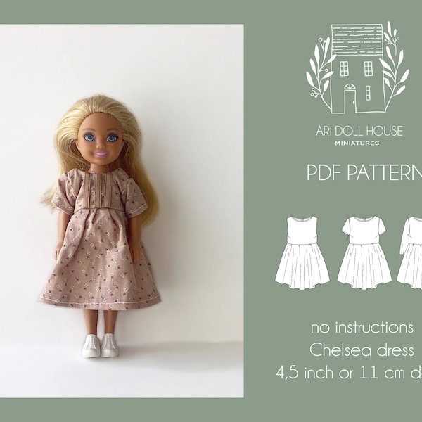 PDF pattern Chelsea dress (pdf sewing pattern instant download)