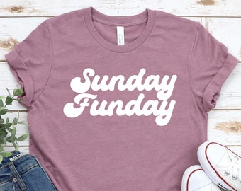 Sunday Funday T-Shirt, Weekend Brunch Tee, Mom Gift