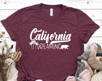California Dreaming T-Shirt, West Coast Travel Tee