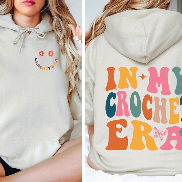 Crafter Mom Hoodie, Crafter Mom Gift Sweater, Crochet Era Sweatshirt, Crafting Mama Hoodie, Crafting Enthusiast Sweater, In My Crochet Era