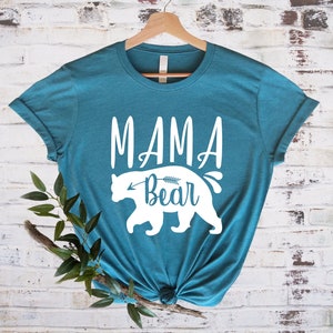 Mama Bear Shirt, Mom Life T-shirt , Mother&#39;s Day Gift Tee, Mommy Mom Bear Shirt, Best Gift For Mama