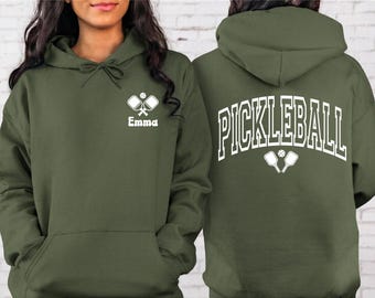 Custom Name Pickleball Sweatshirt, Personalized Team Name Sweatshirt, Pickleball Player Hoodie, Custom Pickleball Sweatshirt, Game Day Shirt