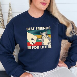 Funny Squirrel Lover Sweatshirt, Cute Animal Vintage Hoodie