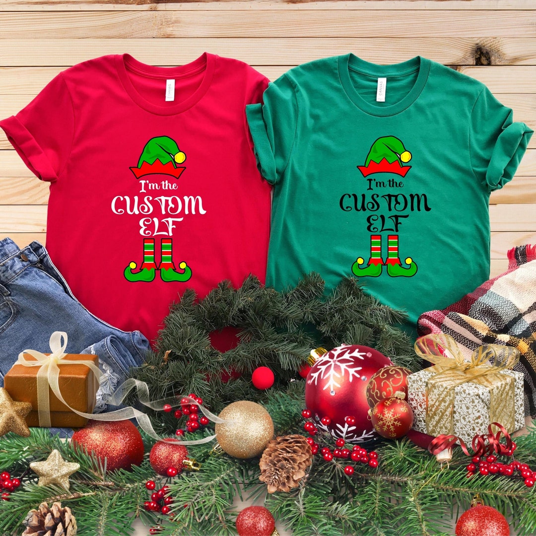 Custom Christmas Elf Shirts Elf Christmas Shirts Elf Squad Etsy