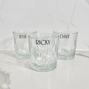 Personalised Crystal Scotch Glass Groomsman Whiskey Glass proposal box gift glassware Personalised Gift scotch