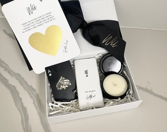 Will you be my godfather? Personalised MINI gift box godfather gifts candle milk chocolate Ace bottle opener and scratch card