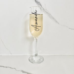 Personalised Champagne Glass Wine Glass Stemless Flute Bridesmaid Proposal Box Gift Proposal Gifts Champagne Glass