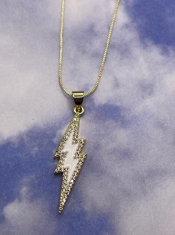 Lighting Bolt Necklace | Etsy Australia