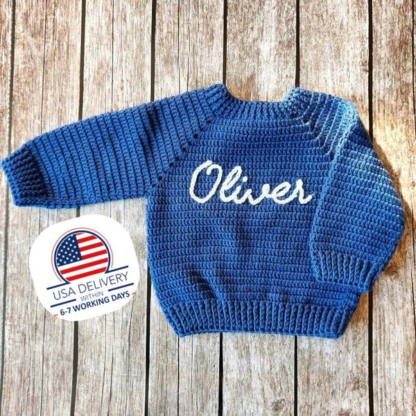 Knitted Baby Jumper - Etsy