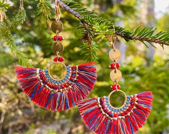 Boho Tassel & Chain Earrings