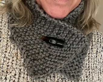 Écharpe/Snood pour débutants à tricoter rapidement et facilement en fil super épais
